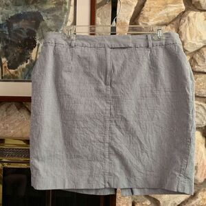 talbots women’s seersucker skirt size 18W PETITE preppy coastal